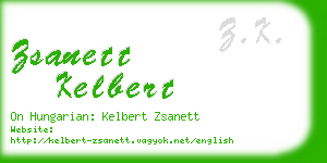 zsanett kelbert business card
